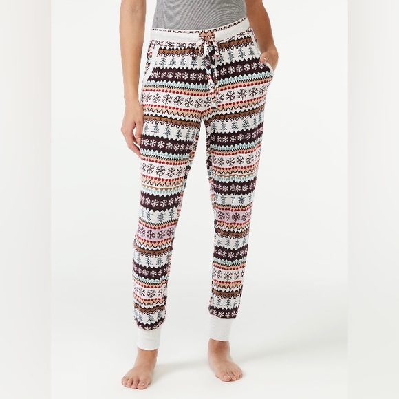 JOYSPUN Other - Joyspun Women's Hacci Knit Sleep Joggers- “Winter White Fairisle” NWT